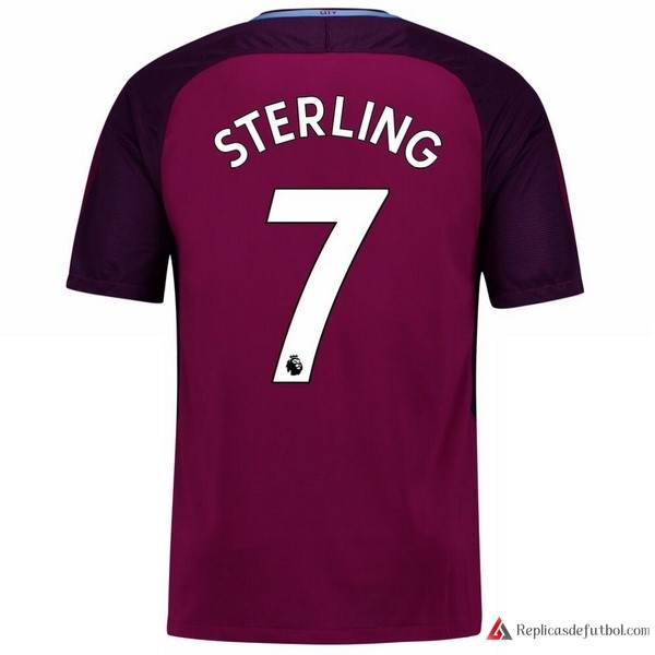 Camiseta Manchester City Segunda equipación Sterling 2017-2018